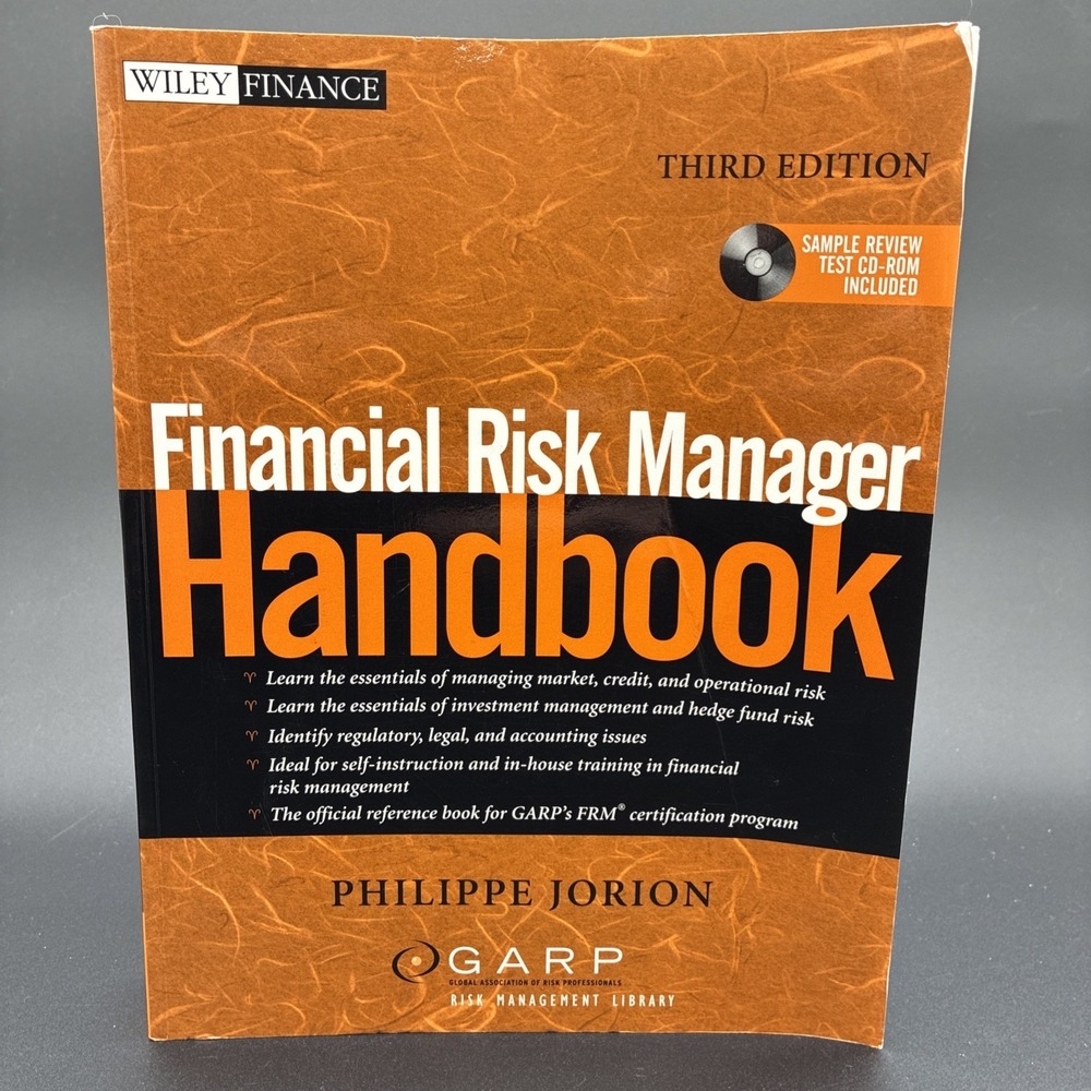 Financial Risk‎ Manager Handbook Wiley Finance 3rd Ed Philippe Jorion PB